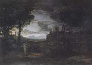 Nocturnal Landscape with Jacob and the Angel (mk17)